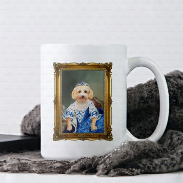 Personalized Dog Gift Idea - Royal Dog's Portrait 29 For Dog Lovers - White Mug